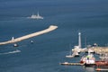 Missile boat Israeli Navy enters the Haifa port