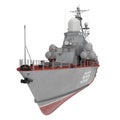 Missile Corvettes of the Soviet Navy Nanuchka class Project 1234 on white. 3D illustration