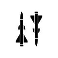 Missile gun icon for apps and websites