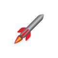 missile icon logo vector