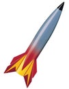 Missile isolated vector