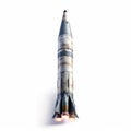 Missile isolated on white created with Generative AI Royalty Free Stock Photo