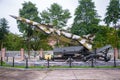 Missile Sam-2 used in Vietnam war, in Quang Tri museum Royalty Free Stock Photo