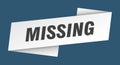 missing banner template. missing ribbon label. Royalty Free Stock Photo