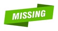 missing banner template. missing ribbon label. Royalty Free Stock Photo