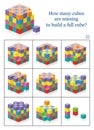 Missing Cubes Counting Game Full Cube Puzzle Riddle