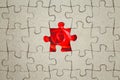Missing jigsaw puzzle piece. Abstract concept