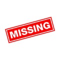Missing Letter Rubber Stamp Vector Template Royalty Free Stock Photo
