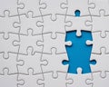 Missing Piece: Jigsaw Puzzle Completion Royalty Free Stock Photo