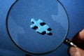 Missing piece of the puzzle Royalty Free Stock Photo