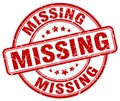 missing red stamp Royalty Free Stock Photo