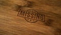 Missing stamp and stamping Royalty Free Stock Photo