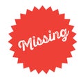 Missing stamp on white Royalty Free Stock Photo