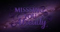 Missing You Already Galaxy of Longing Royalty Free Stock Photo