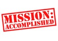 MISSION ACCOMPLISHED Royalty Free Stock Photo