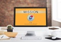 Mission Aim Goals Motivation Strategy Target Concept Royalty Free Stock Photo