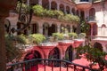 Mission arches and balcony