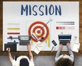 Mission Arrow Target Goals Business Dart Graphic Concept Royalty Free Stock Photo