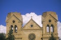 Mission building in downtown Santa Fe New Mexico Royalty Free Stock Photo