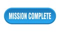 mission complete button Royalty Free Stock Photo