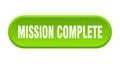 mission complete button Royalty Free Stock Photo