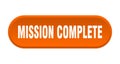 mission complete button Royalty Free Stock Photo