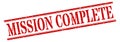 mission complete stamp Royalty Free Stock Photo