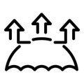 Mission core icon outline vector. Code choice