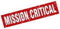 mission critical stamp Royalty Free Stock Photo