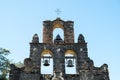 Mission Espada in San Antonio Missions National Historic Park, Texas on a bright sunny day