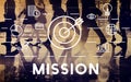 Mission Goals Aim Aspiration Concept Royalty Free Stock Photo