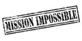 Mission impossible black stamp