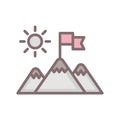 Mission Line Style vector icon which can easily modify or edit
