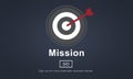 Mission Objective Goals Target Vision Strategy Concept Royalty Free Stock Photo