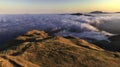 Mission Peak Sunrise with Morning Clouds