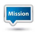 Mission prime blue banner button Royalty Free Stock Photo