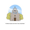 Mission Espada, San Antonio, Texas, United States. Royalty Free Stock Photo