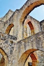 The Mission San Jose y San Miguel de Aguayo in San Antonio, Texas Royalty Free Stock Photo