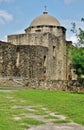 The Mission San Jose y San Miguel de Aguayo in San Antonio, Texas Royalty Free Stock Photo