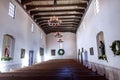 Mission San Luis Obispo de Tolosa California Wooden Pews Royalty Free Stock Photo