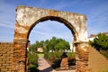 Mission San Luis Rey Courtyard Arch Royalty Free Stock Photo