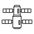 Mission space station icon outline vector. Mars spaceship Royalty Free Stock Photo