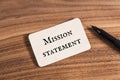 Mission Statement word Royalty Free Stock Photo