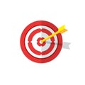 Mission, target icon or business goal logo on isolated white background. EPS 10 vector