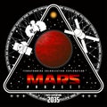 Mission to mars vector logo. Royalty Free Stock Photo