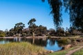 Mission Trails Regional Park with Lake Murray in San Diego Royalty Free Stock Photo