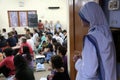 Missionaries of Charity at Mass in Mother House, Kolkata Royalty Free Stock Photo