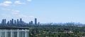 Mississauga and Toronto Skylines Seen from a High Rise