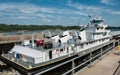 Mississippi Barge Boat Royalty Free Stock Photo