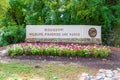 Mississippi Department of Wildlife, Fisheries and Parks sign outside of headquarters in Jackson, MS. MDWFP